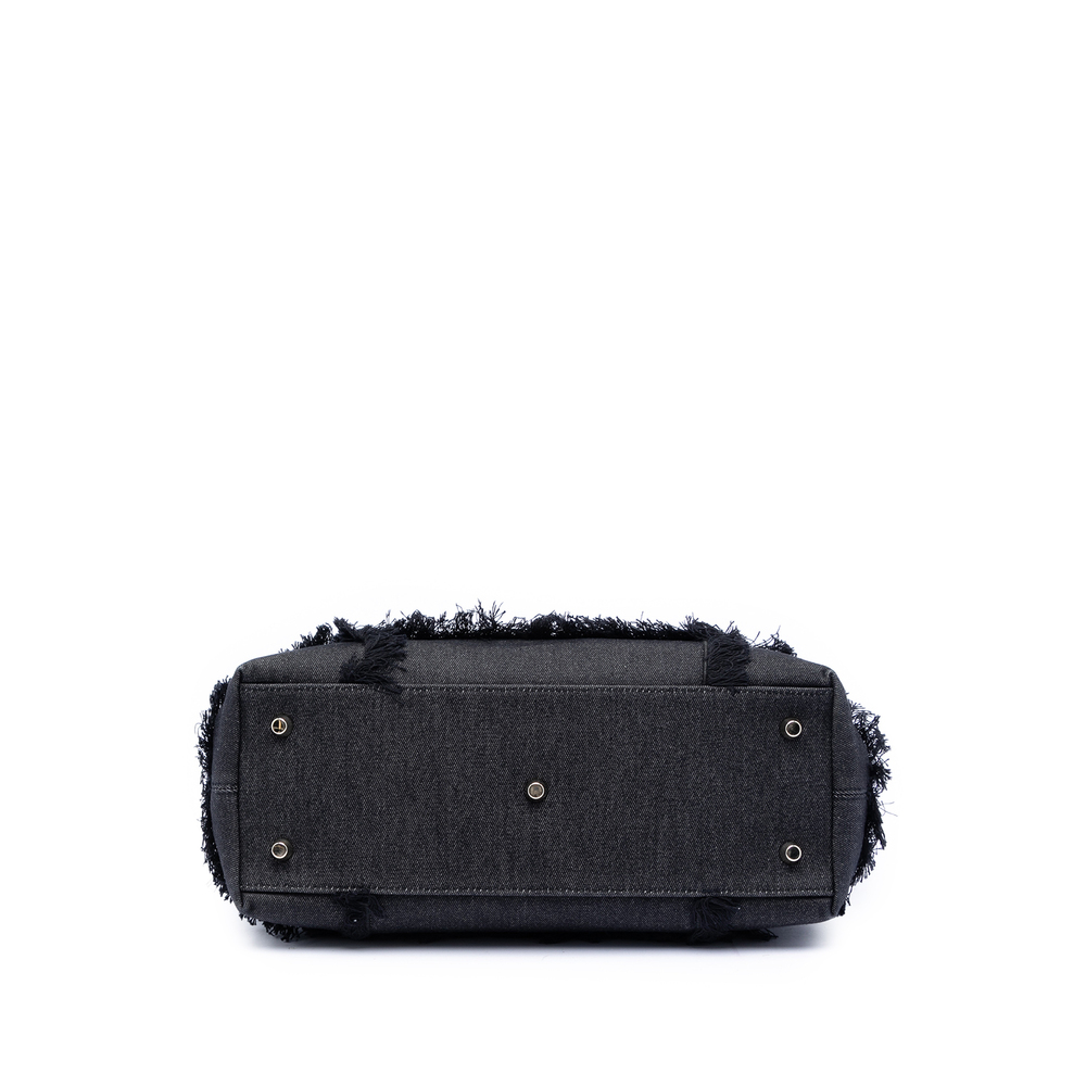 Pre-Loved Dior Denim Patch D Light Satchel - Picture 3 of 7